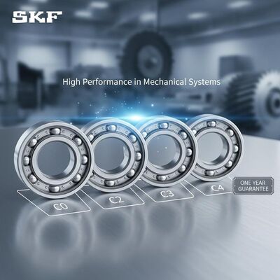 Łożysko kulkowe SKF z metalowym koszykiem i wariantami luzu C0 C2 C3 C4 do wysokiej wydajności w układach mechanicznych z roczną gwarancją