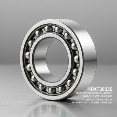 NRXT30035 Crossed Roller Bearing Assembly with Hardened Steel Inner Ring and OEM Customized Services Pre-lubricated or Grease/Oil Lubricated