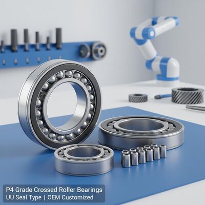 P4 Grade Crossed Roller Bearings z uszczelką UU i niestandardowymi usługami OEM dla robotyki i obrabiarek
